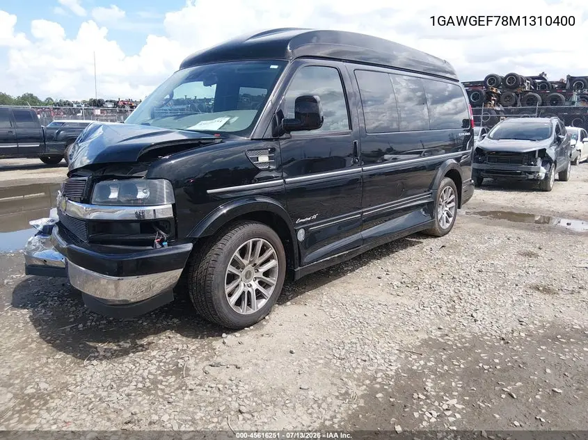 2021 Chevrolet Express Passenger Rwd 2500 Regular Wheelbase Ls VIN: 1GAWGEF78M1310400 Lot: 45616251