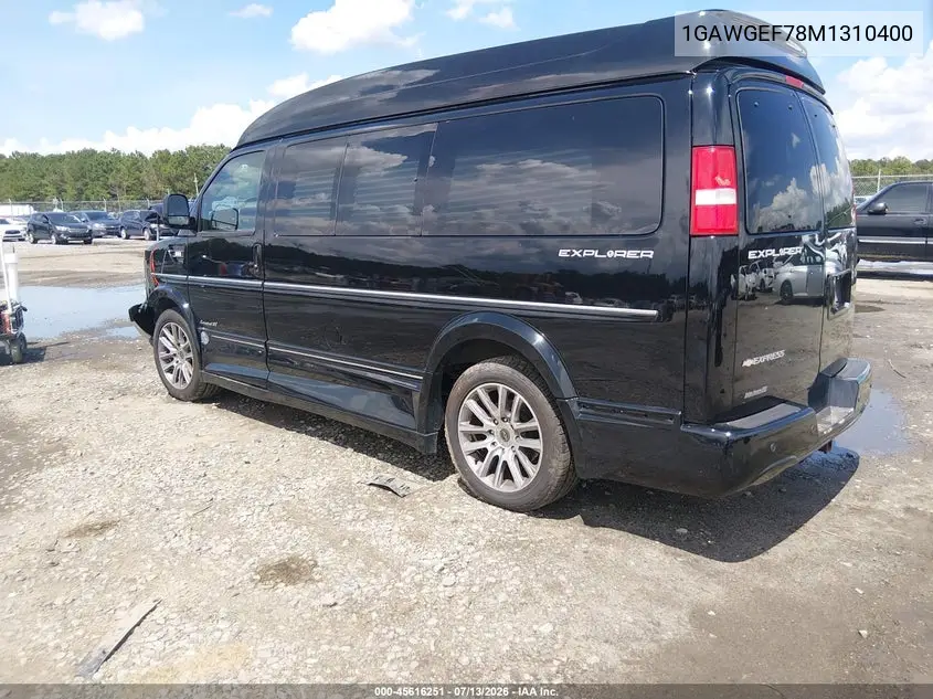 2021 Chevrolet Express Passenger Rwd 2500 Regular Wheelbase Ls VIN: 1GAWGEF78M1310400 Lot: 45616251