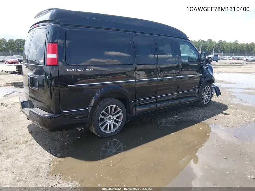 2021 Chevrolet Express Passenger Rwd 2500 Regular Wheelbase Ls VIN: 1GAWGEF78M1310400 Lot: 45616251