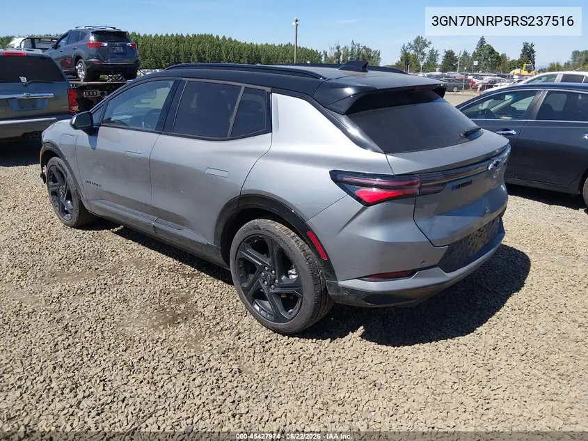 2024 Chevrolet Equinox Ev Rs VIN: 3GN7DNRP5RS237516 Lot: 45427974
