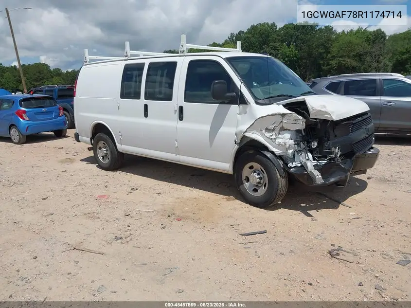 2024 Chevrolet Express Cargo Rwd 2500 Regular Wheelbase Wt VIN: 1GCWGAF78R1174714 Lot: 45457869
