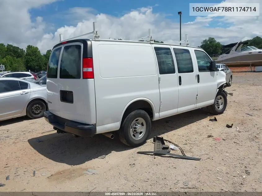 2024 Chevrolet Express Cargo Rwd 2500 Regular Wheelbase Wt VIN: 1GCWGAF78R1174714 Lot: 45457869