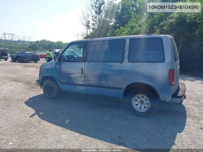 1987 Chevrolet Astro VIN: 1GNDM15Z3HB104590 Lot: 42683958