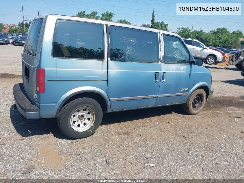 1987 Chevrolet Astro VIN: 1GNDM15Z3HB104590 Lot: 42683958