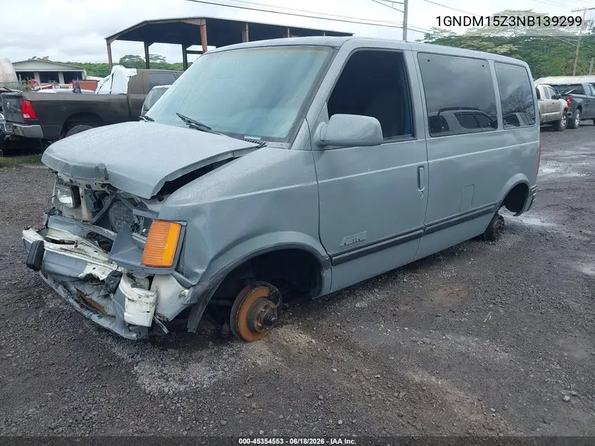 1992 Chevrolet Astro VIN: 1GNDM15Z3NB139299 Lot: 45354553