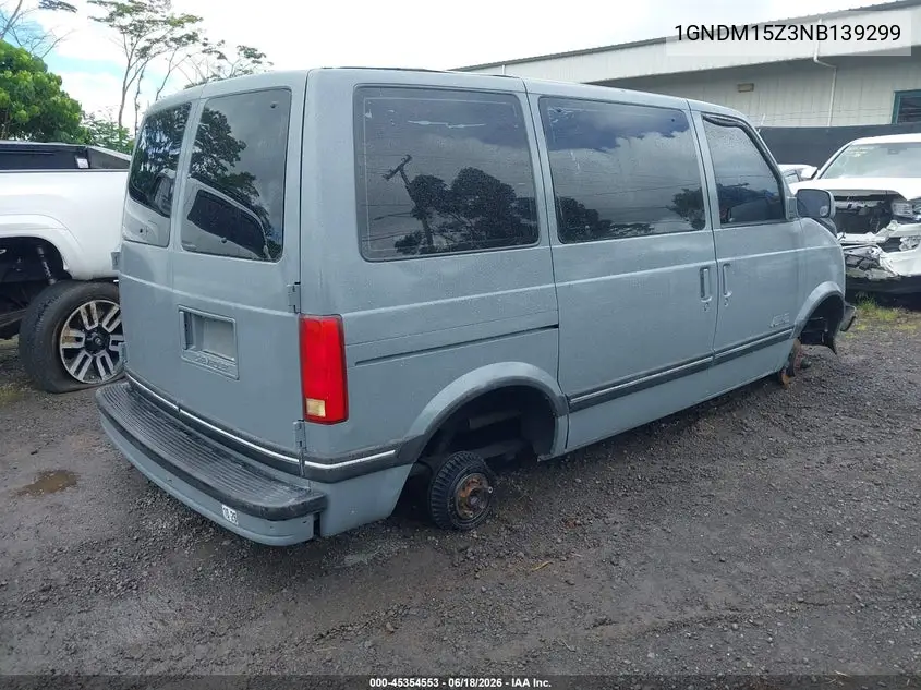 1992 Chevrolet Astro VIN: 1GNDM15Z3NB139299 Lot: 45354553