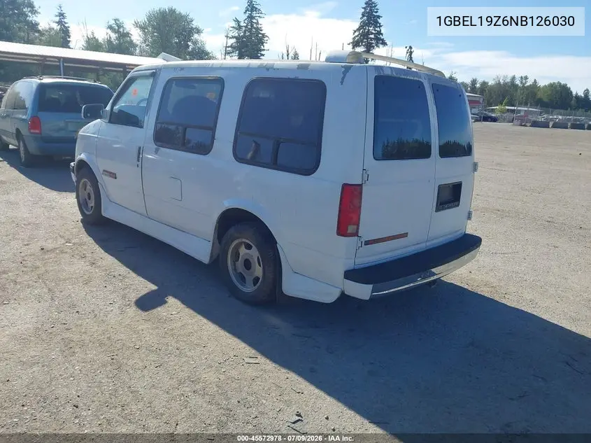 1992 Chevrolet Astro VIN: 1GBEL19Z6NB126030 Lot: 45572978