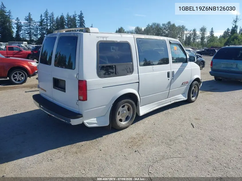 1992 Chevrolet Astro VIN: 1GBEL19Z6NB126030 Lot: 45572978