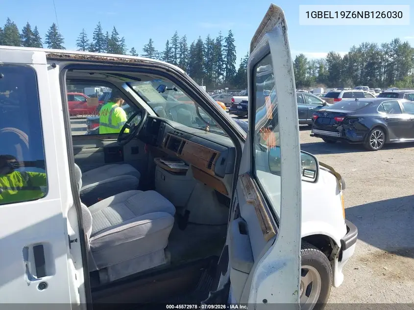 1992 Chevrolet Astro VIN: 1GBEL19Z6NB126030 Lot: 45572978