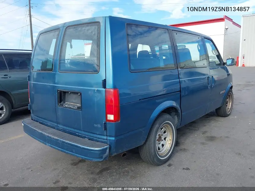 1992 Chevrolet Astro VIN: 1GNDM19Z5NB134857 Lot: 45643205