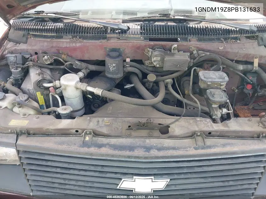 1993 Chevrolet Astro VIN: 1GNDM19Z8PB131633 Lot: 45363686