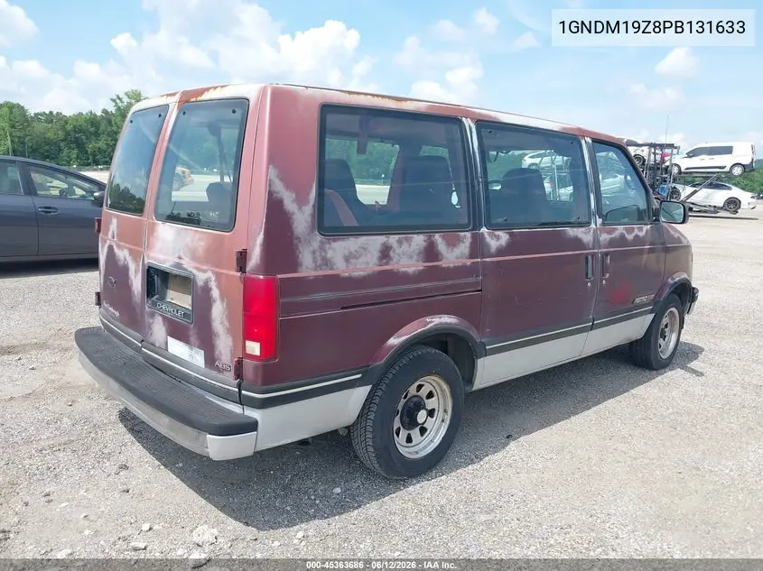 1993 Chevrolet Astro VIN: 1GNDM19Z8PB131633 Lot: 45363686