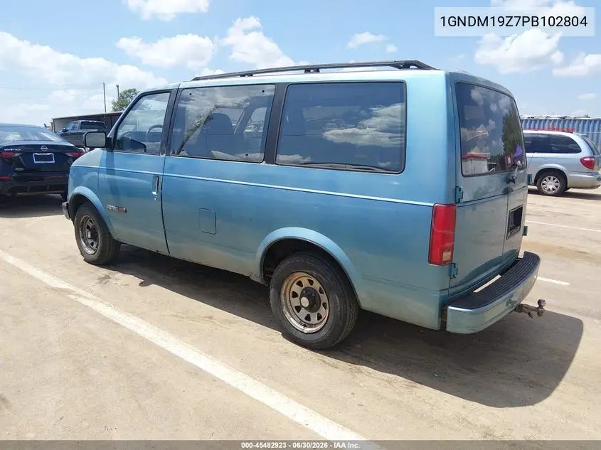 1993 Chevrolet Astro VIN: 1GNDM19Z7PB102804 Lot: 45482923
