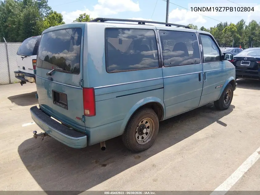 1993 Chevrolet Astro VIN: 1GNDM19Z7PB102804 Lot: 45482923