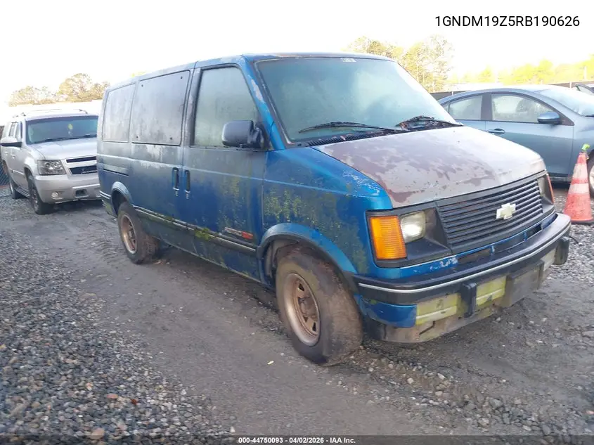 1994 Chevrolet Astro VIN: 1GNDM19Z5RB190626 Lot: 44750093