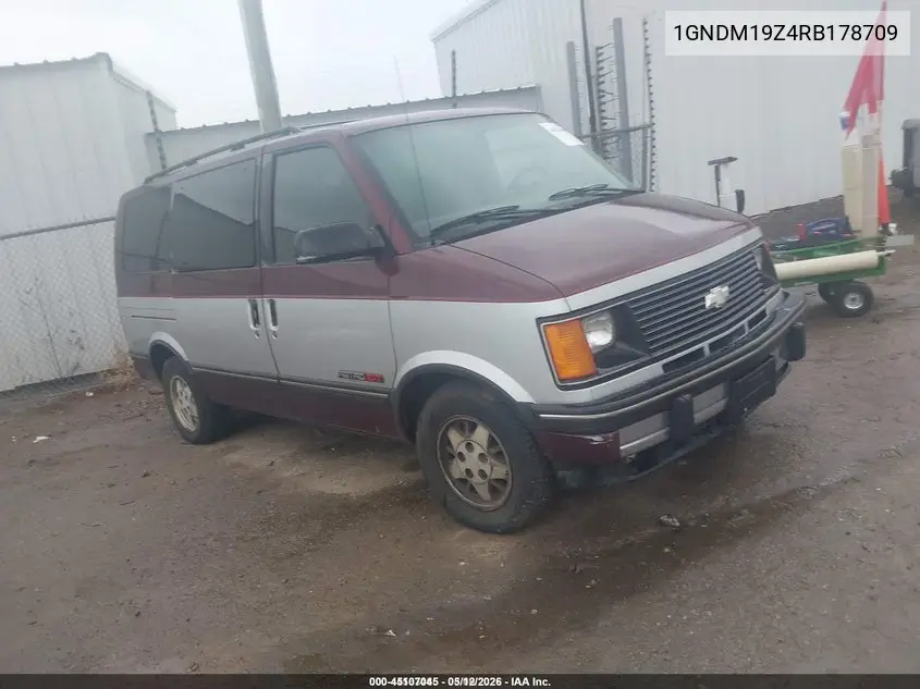 1994 Chevrolet Astro VIN: 1GNDM19Z4RB178709 Lot: 45107045