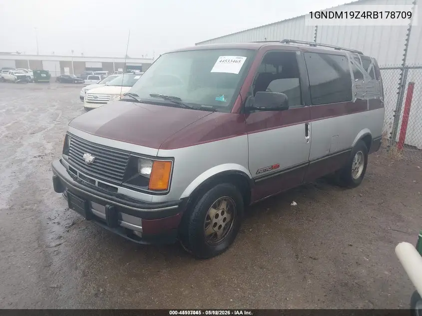 1994 Chevrolet Astro VIN: 1GNDM19Z4RB178709 Lot: 45107045