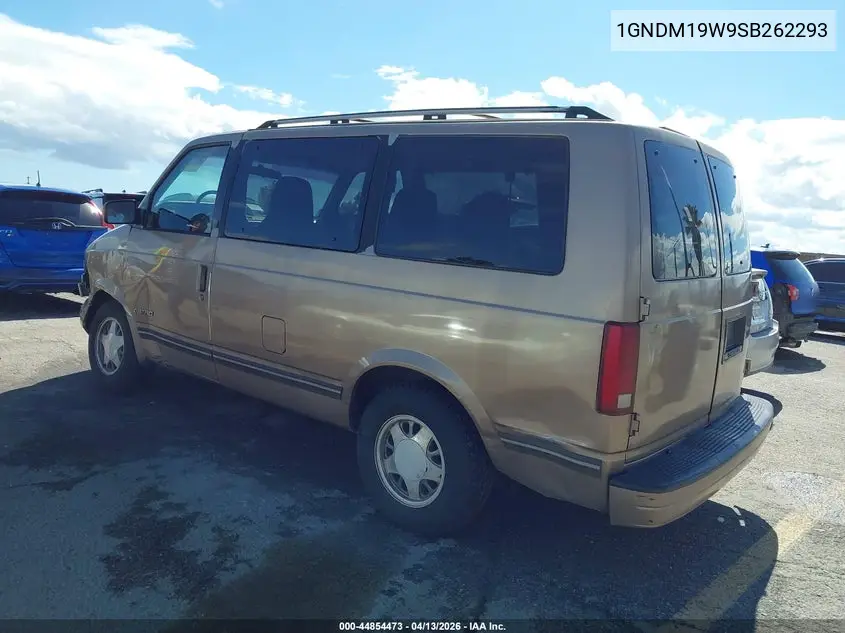 1995 Chevrolet Astro VIN: 1GNDM19W9SB262293 Lot: 44854473