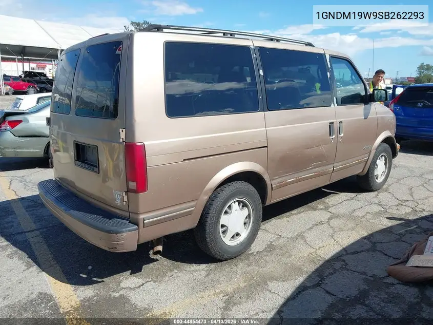 1995 Chevrolet Astro VIN: 1GNDM19W9SB262293 Lot: 44854473