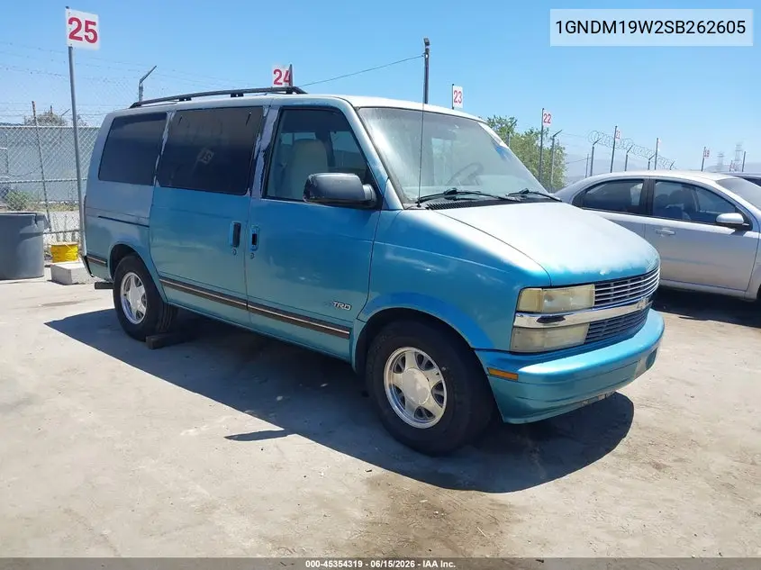 1995 Chevrolet Astro VIN: 1GNDM19W2SB262605 Lot: 45354319