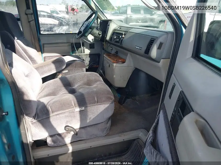 1995 Chevrolet Astro VIN: 1GBDM19W0SB226540 Lot: 45669818