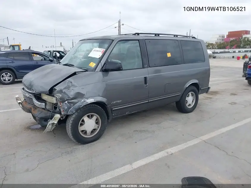 1996 Chevrolet Astro VIN: 1GNDM19W4TB106521 Lot: 45100397
