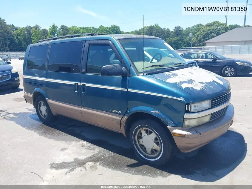 1997 Chevrolet Astro Ls Cmi VIN: 1GNDM19W0VB181350 Lot: 44997606