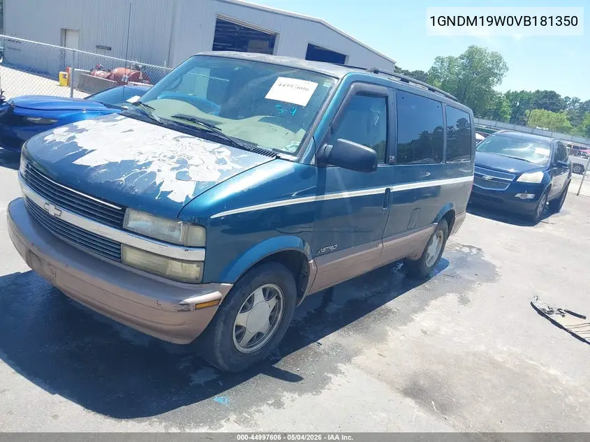 1997 Chevrolet Astro Ls Cmi VIN: 1GNDM19W0VB181350 Lot: 44997606