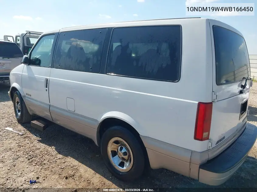 1998 Chevrolet Astro VIN: 1GNDM19W4WB166450 Lot: 44687478