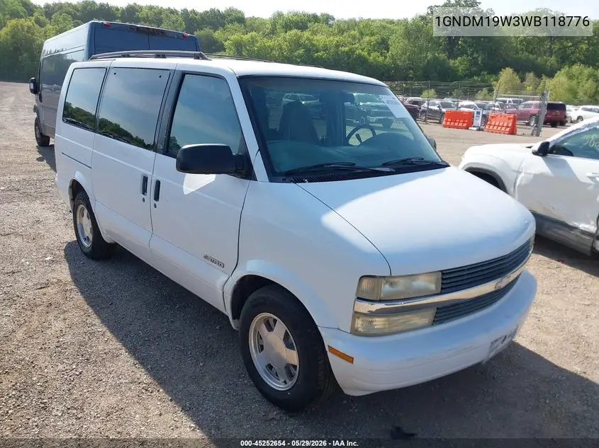 1998 Chevrolet Astro VIN: 1GNDM19W3WB118776 Lot: 45252654