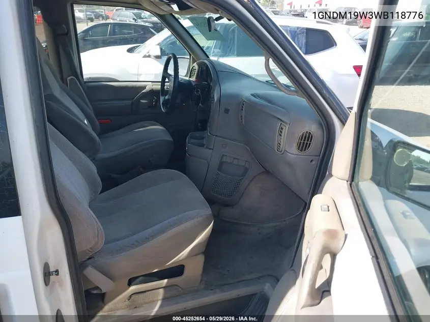 1998 Chevrolet Astro VIN: 1GNDM19W3WB118776 Lot: 45252654