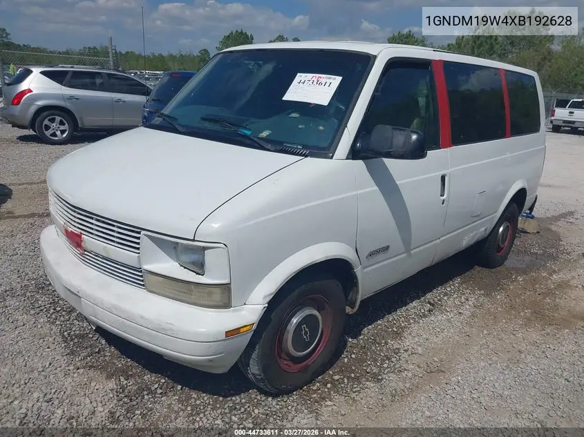 1999 Chevrolet Astro VIN: 1GNDM19W4XB192628 Lot: 44733611