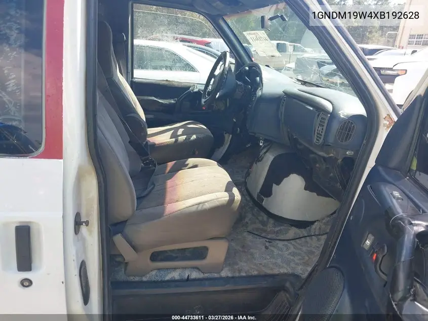 1999 Chevrolet Astro VIN: 1GNDM19W4XB192628 Lot: 44733611