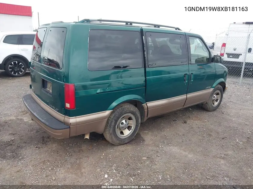 1999 Chevrolet Astro VIN: 1GNDM19W8XB181163 Lot: 44955846