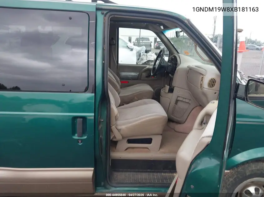1999 Chevrolet Astro VIN: 1GNDM19W8XB181163 Lot: 44955846
