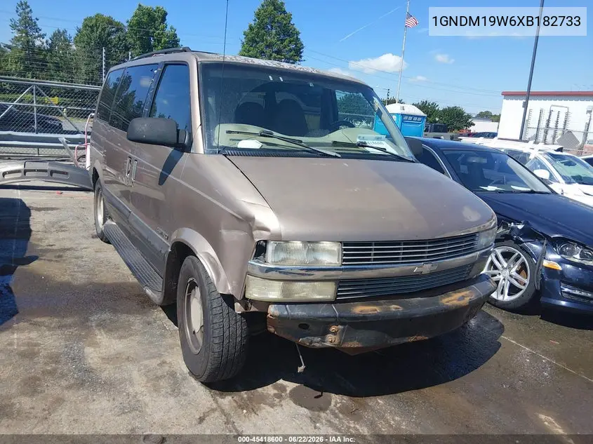 1999 Chevrolet Astro Passenger VIN: 1GNDM19W6XB182733 Lot: 45418600