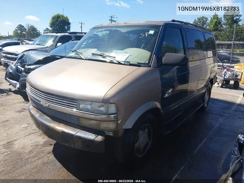 1999 Chevrolet Astro Passenger VIN: 1GNDM19W6XB182733 Lot: 45418600