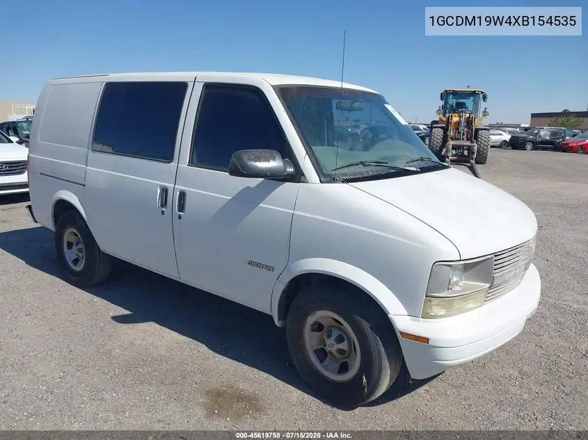 1999 Chevrolet Astro VIN: 1GCDM19W4XB154535 Lot: 45619758