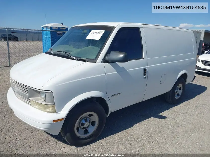 1999 Chevrolet Astro VIN: 1GCDM19W4XB154535 Lot: 45619758