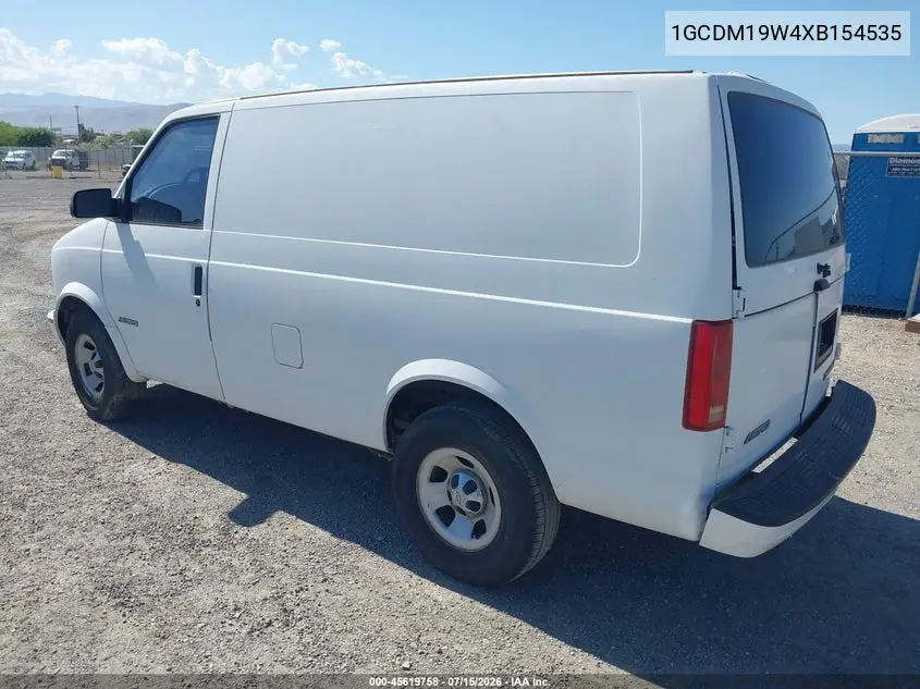 1999 Chevrolet Astro VIN: 1GCDM19W4XB154535 Lot: 45619758