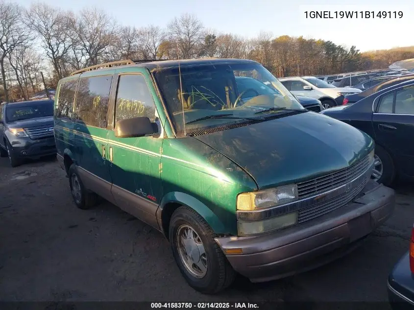 2001 Chevrolet Astro Ls VIN: 1GNEL19W11B149119 Lot: 41583750