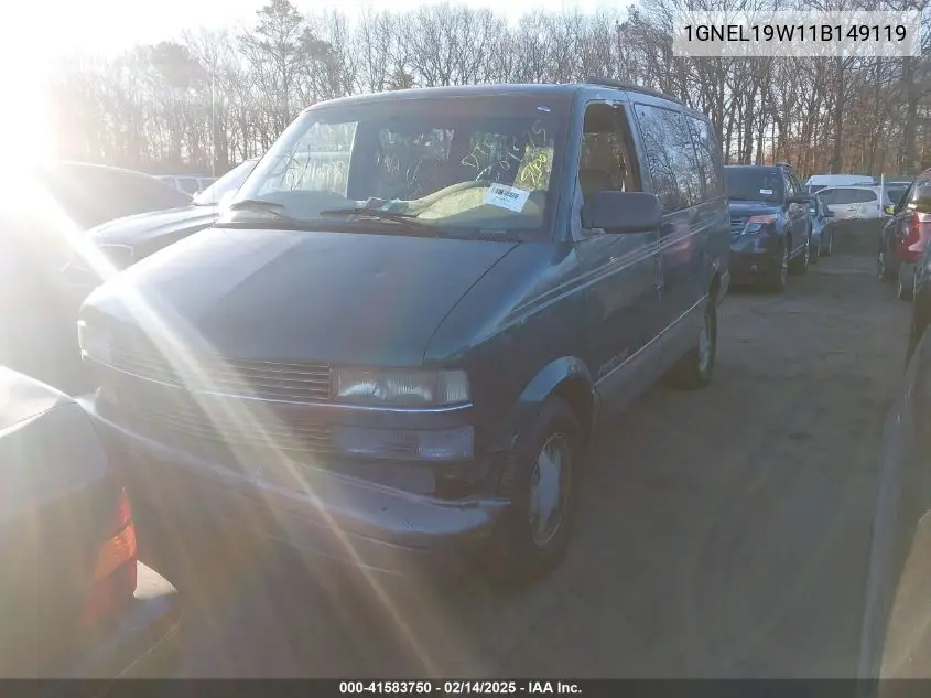 2001 Chevrolet Astro Ls VIN: 1GNEL19W11B149119 Lot: 41583750