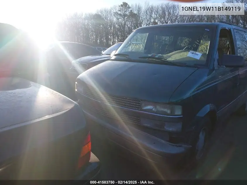 2001 Chevrolet Astro Ls VIN: 1GNEL19W11B149119 Lot: 41583750