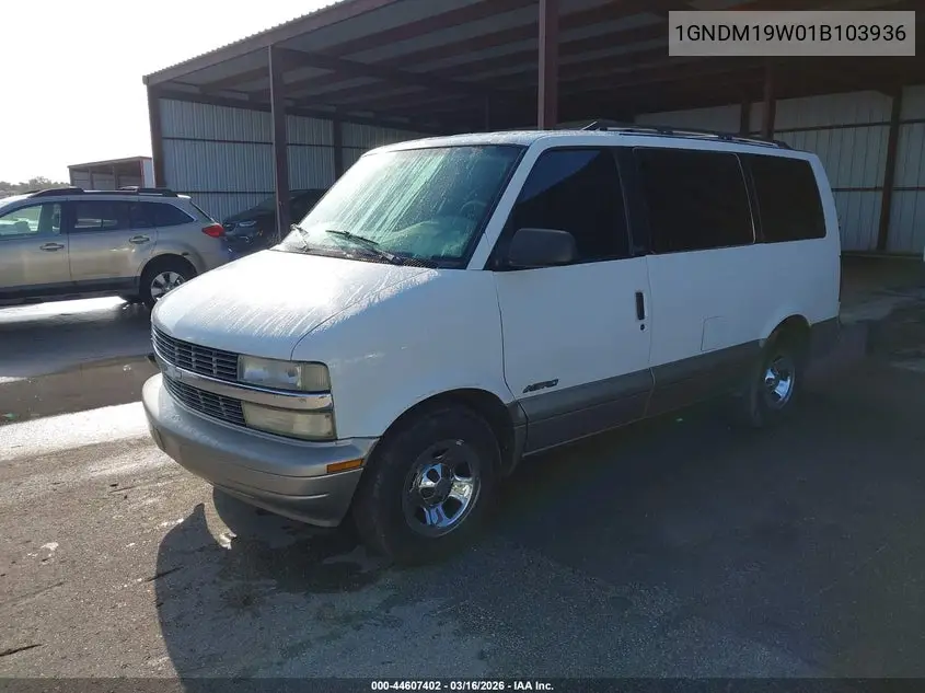 2001 Chevrolet Astro Ls VIN: 1GNDM19W01B103936 Lot: 44607402
