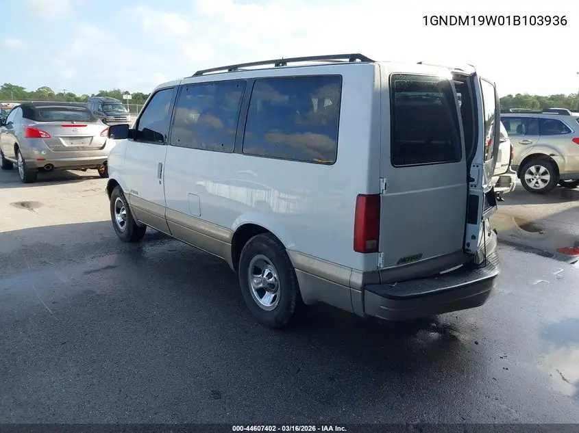 2001 Chevrolet Astro Ls VIN: 1GNDM19W01B103936 Lot: 44607402