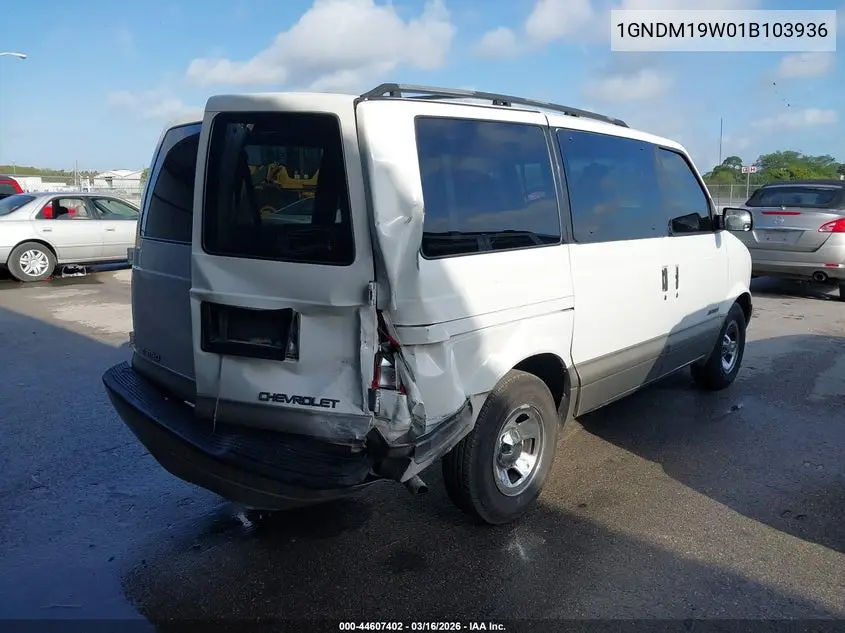 2001 Chevrolet Astro Ls VIN: 1GNDM19W01B103936 Lot: 44607402