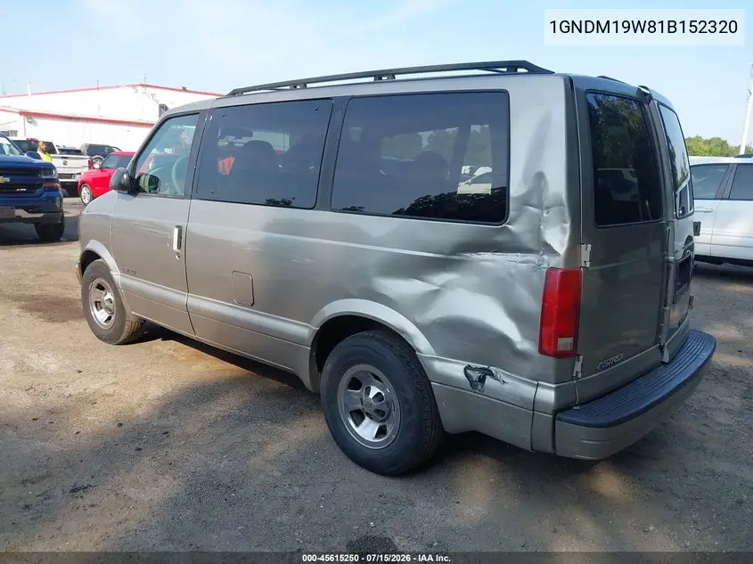 2001 Chevrolet Astro Ls VIN: 1GNDM19W81B152320 Lot: 45615250