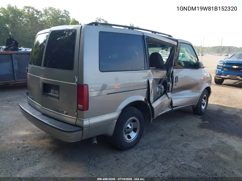 2001 Chevrolet Astro Ls VIN: 1GNDM19W81B152320 Lot: 45615250