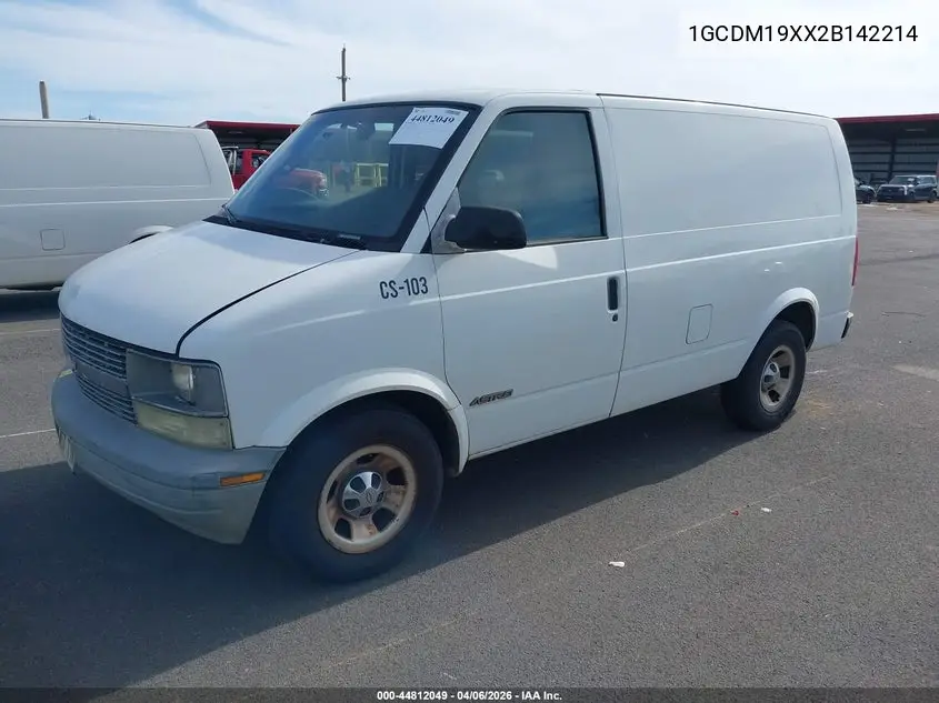 2002 Chevrolet Astro VIN: 1GCDM19XX2B142214 Lot: 44812049