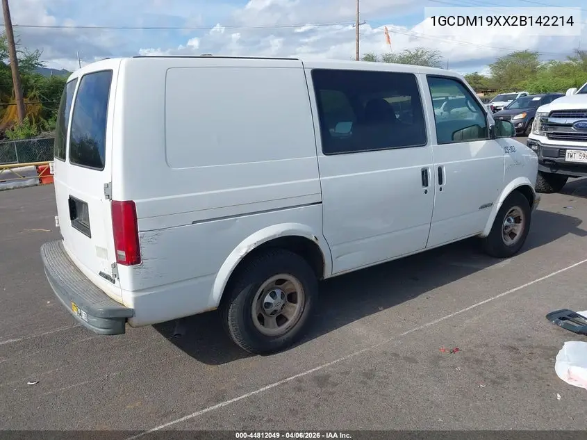 2002 Chevrolet Astro VIN: 1GCDM19XX2B142214 Lot: 44812049
